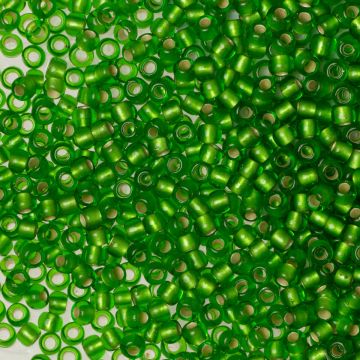 Koraliki TOHO Round 8/0 Silver-Lined Frosted Peridot