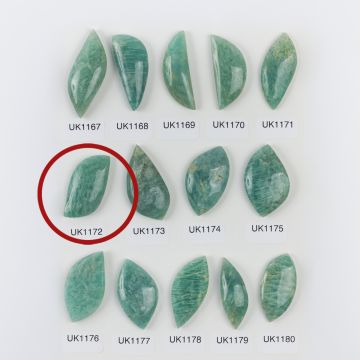 Amazonit kaboszon nieregularny 35mm