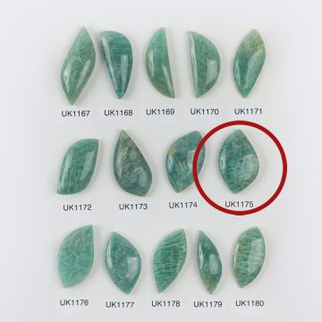 Amazonit kaboszon nieregularny 35mm