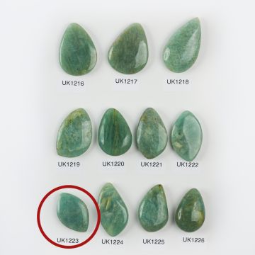 Amazonit kaboszon wypukły 32mm