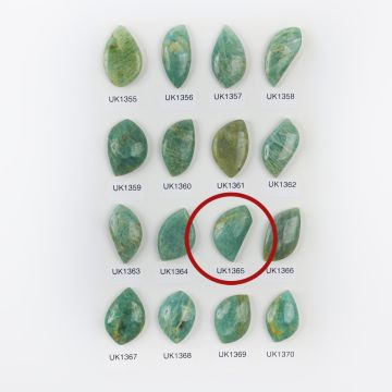 Amazonit kaboszon nieregularny 32mm