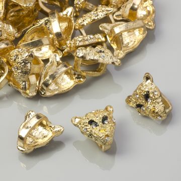 Przekładka tygrys z kryształkami 17mm