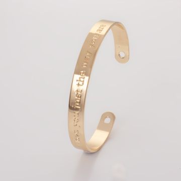 Bransoletka z mosiądzu z napisem 16-20cm