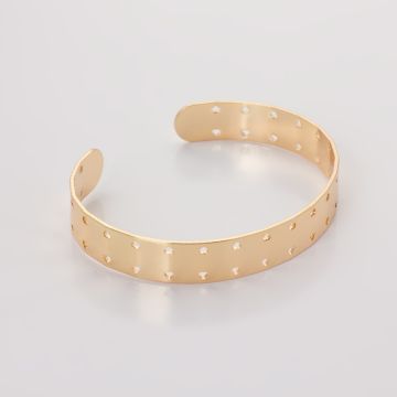 Bransoletka z mosiądzu z dziurkami 16-21cm