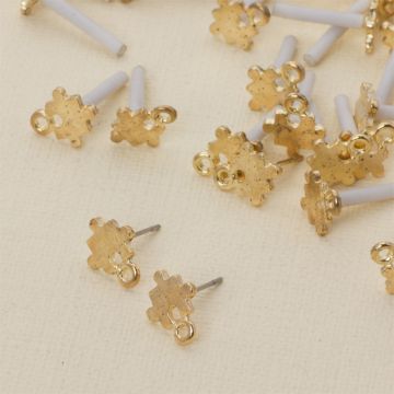 Kolczyki puzzle z oczkiem 11 mm