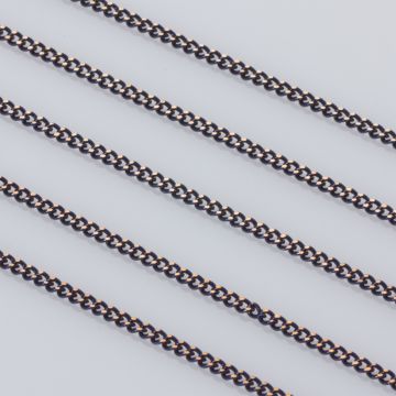 Łańcuszek pancerka powlekany 1.9x2.5mm granatowy