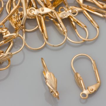 Bigle angielskie muszelki real gold color 20mm