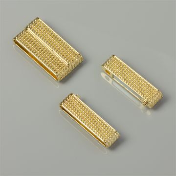 Zapięcie magnetyczne szerokie w kolorze złotym 38x20mm