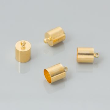 Końcówki do rzemieni light gold 8,5mm