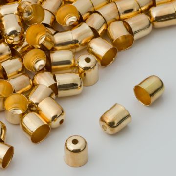 Końcówki do bransoletek naparstki z otworem 6mm