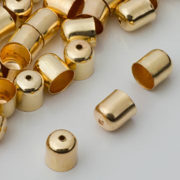 Końcówki do bransoletek naparstki z otworem 8mm