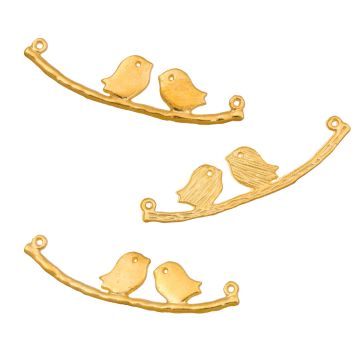 Zawieszka 2 ptaszki 43x10mm