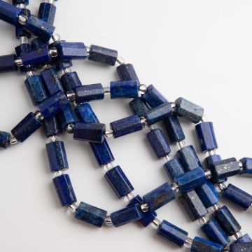 Lapis lazuli słupek ciosany 7x11mm