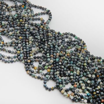 Turkus afrykański kulki fasetowane 4,5mm