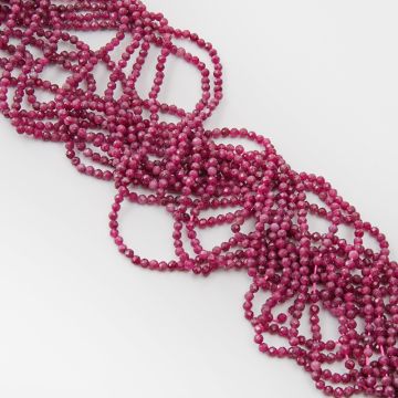 Rubin kulki fasetowane 3,5mm