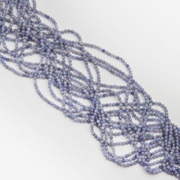 Tanzanit naturalny kulka fasetowana 3mm