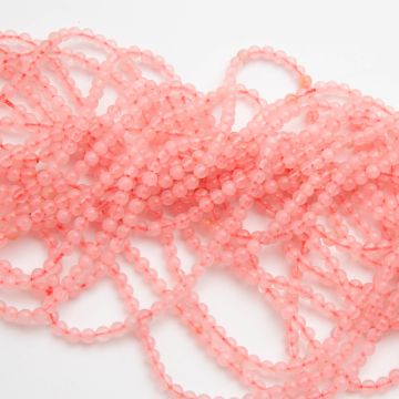 Kryształ górski różowy kulka gładka 3,5mm