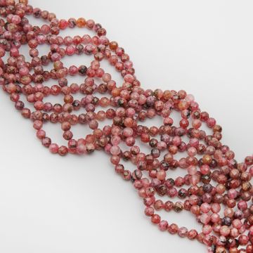 Rodonit kulka fasetowana 6mm