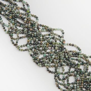 Szmaragd kulka fasetowana 4mm