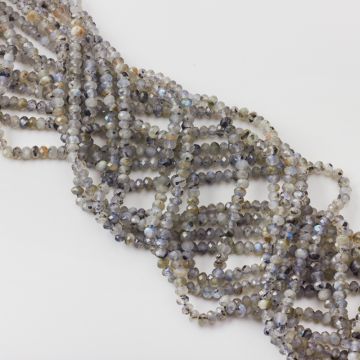 Labradoryt oponka fasetowana 5x3,5mm