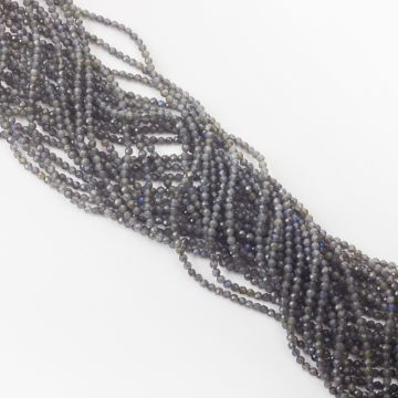 Labradoryt kulka fasetowana 2,5mm