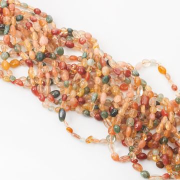 Kryształ górski z rutylem bryłka nieregularna 10x6mm