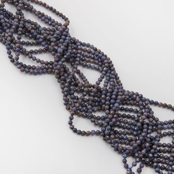 Rubin z szafirem kulka fasetowana 4mm