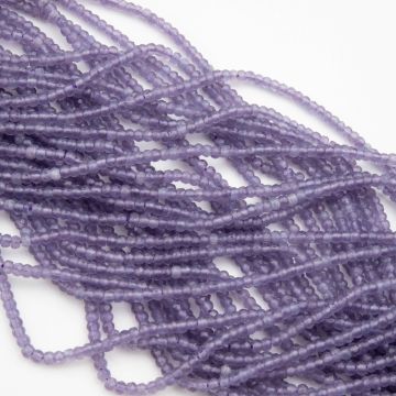 Kocie oko oponka fasetowana fioletowa 2x3mm