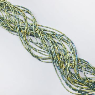 Hematyt platerowany słupek kwadratowy emerald 3x1mm