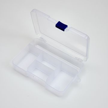 Pudełko plastikowe 5 przegródek 14x9,5cm