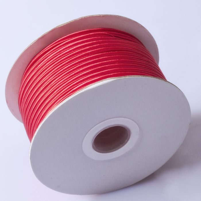 Sznurek do sutaszu chiński red 3mm Sznurek do sutaszu chiński red 3mm