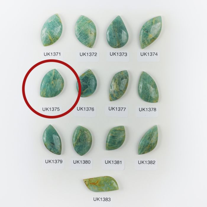 Amazonit kaboszon nieregularny 27,5mm