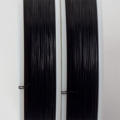 Linka stalowa Beadalon siedmiostrunowa 91m 0.38mm czarna