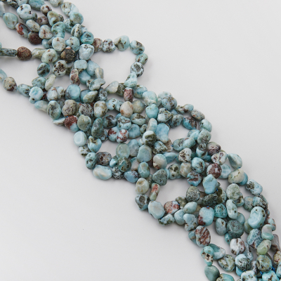 Larimar bryłka nieregularna 12x9mm
