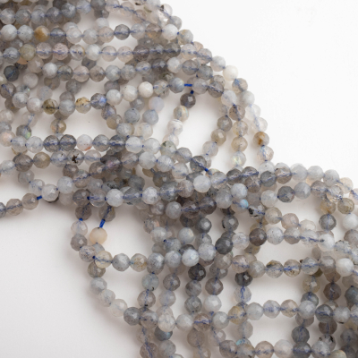 Labradoryt kulki fasetowane 3,5mm