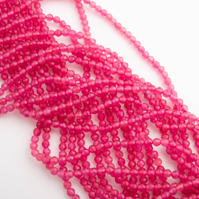 Rubin syntetyczny kulka fasetowana 3mm