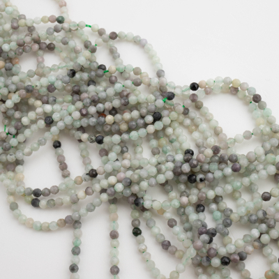 Szmaragd kulka fasetowana 2,5mm