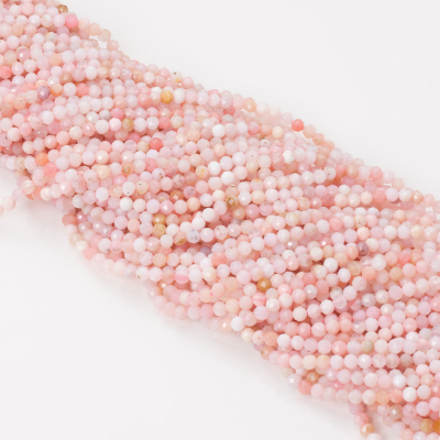 Opal r&oacute;żowy kulka fasetowana 2mm