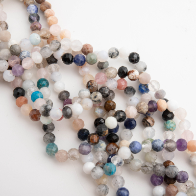 Mix kamieni kulka fasetowana 6mm