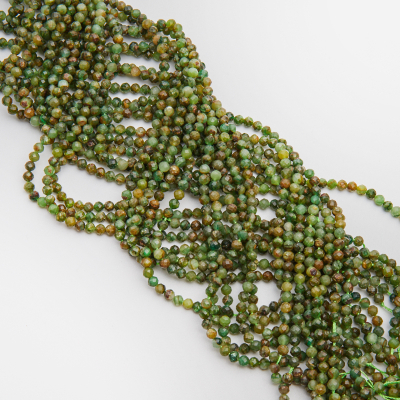 Zielony lepidolit kulka fasetowana 4mm