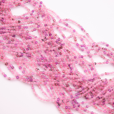 Mix kryształów kulka fasetowana 2mm