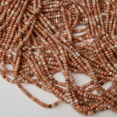 Jadeit cappuccino oponka fasetowana 4x3mm