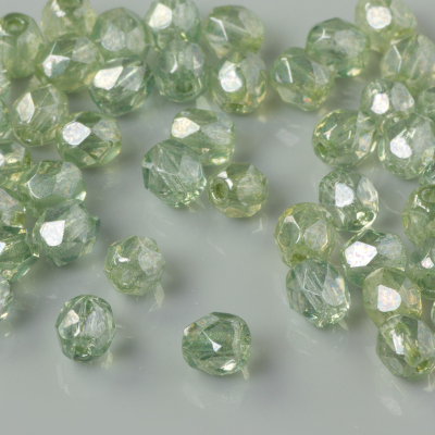 Fire Polish Luster - Transparent Lt. Green (LS00030) 4mm