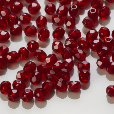 Fire Polish Garnet (90110) 3mm