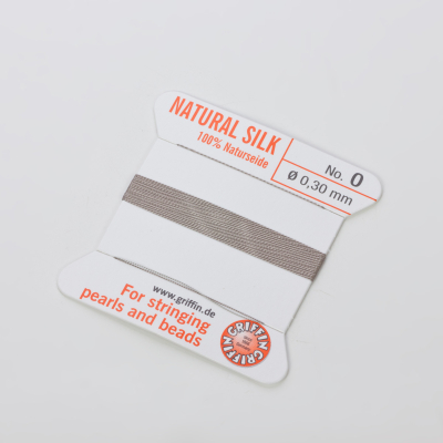 Nici jedwabne z igłą grey 0,3mm