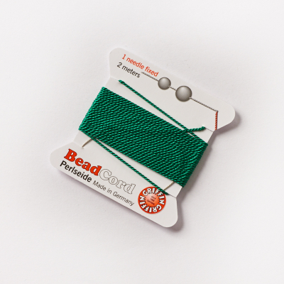 Nici jedwabne z igłą green 0,8mm