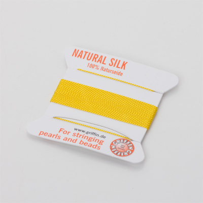 Nici jedwabne z igłą yellow 0,7mm
