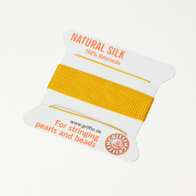 Nici jedwabne z igłą amber 0,7mm