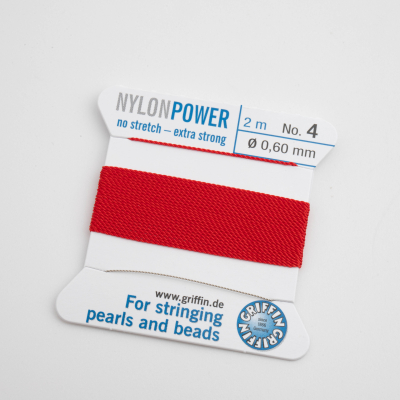 Griffin nici nylon power z igłą red 0,6mm