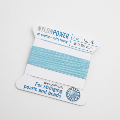Griffin nici nylon power z igłą turquoise 0,6mm